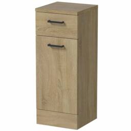 KORVIXA Bathroom Laundry Unit Cabinet in Brown