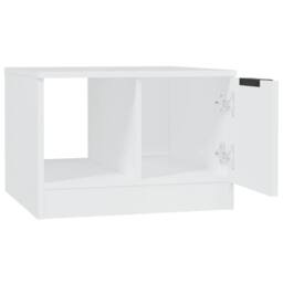 Berkfield Home Decorative Coffee Table White 50x50x36 cm Engineered Wood - Size: 50 x 50 x 36 cm - thumbnail 6
