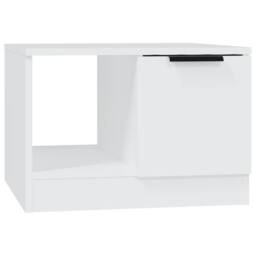 Berkfield Home Decorative Coffee Table White 50x50x36 cm Engineered Wood - Size: 50 x 50 x 36 cm - thumbnail 3