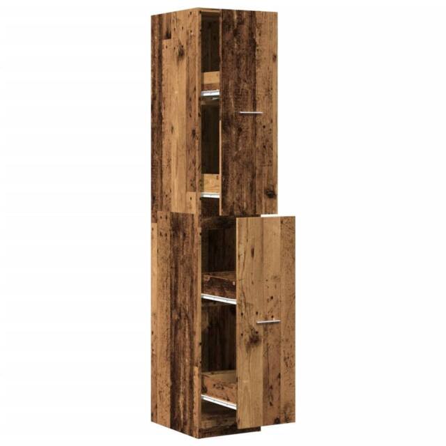Berkfield Home Apothecary Cabinet¬†Old Wood 30x41x174.5 cm Engineered Wood in Brown - image 1