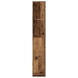 Berkfield Home Apothecary Cabinet¬†Old Wood 30x41x174.5 cm Engineered Wood in Brown - thumbnail 5