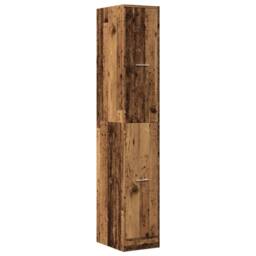Berkfield Home Apothecary Cabinet¬†Old Wood 30x41x174.5 cm Engineered Wood in Brown - thumbnail 3