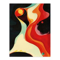"Artery8 Abstract Galaxy Space Artwork Planets Stars Wall Art Print - Size: W18"" x H24""" - thumbnail 1