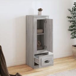Berkfield Home Highboard Grey Sonoma 36x35.5x103.5 cm Engineered Wood - thumbnail 3