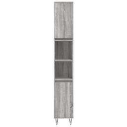 Berkfield Home 3 Piece Bathroom Furniture Set Grey Sonoma Engineered Wood - thumbnail 6
