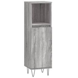 Berkfield Home 3 Piece Bathroom Furniture Set Grey Sonoma Engineered Wood - thumbnail 7