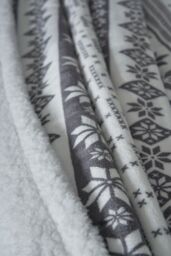 BHS Christmas Fairisle Throw with Sherpa in Grey - Size: 140 cm x 180 cm - thumbnail 2