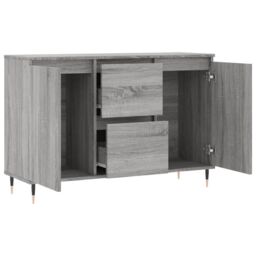 Berkfield Home Sideboard Grey Sonoma 104x35x70 cm Engineered Wood - Size: 104 x 35 x 70 cm - thumbnail 6