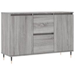 Berkfield Home Sideboard Grey Sonoma 104x35x70 cm Engineered Wood - Size: 104 x 35 x 70 cm - thumbnail 2