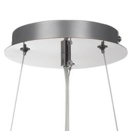 Wyld and Coco Glamour Chrome Glass Crystal Chandelier Iron Ceiling Lamp Living and in Silver - thumbnail 6
