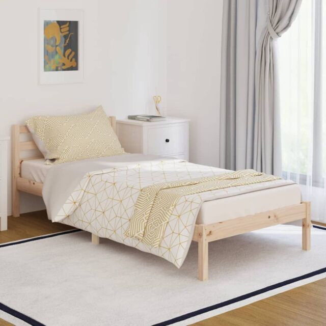 Berkfield Home Day Bed Solid Wood Pine 90x200 cm in Brown - image 1