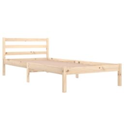 Berkfield Home Day Bed Solid Wood Pine 90x200 cm in Brown - thumbnail 3
