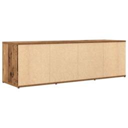 Berkfield Home TV Cabinet Old Wood 120x34x37 cm Engineered Wood in Brown - Size: 120 x 34 x 37 cm - thumbnail 6