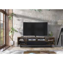 Creative Furniture Rift Loft TV Unit 200cm - Rustic & Black - thumbnail 3
