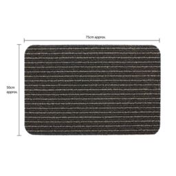 JVL Infinity Entrance Door Mat, 50x75cm, Brown - Size: 50 cm x 75 cm - thumbnail 5