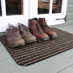 JVL Infinity Entrance Door Mat, 50x75cm, Brown - Size: 50 cm x 75 cm - thumbnail 4