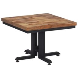 Berkfield Home Coffee Table 55x55x40 cm Solid Reclaimed Teak in Brown - Size: 55 x 55 x 40 cm - thumbnail 3