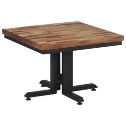 Berkfield Home Coffee Table 55x55x40 cm Solid Reclaimed Teak in Brown - Size: 55 x 55 x 40 cm