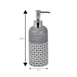 Showerdrape Ravello Geo Floral Grey & White 4 Piece Bathroom Accessory Set - thumbnail 8