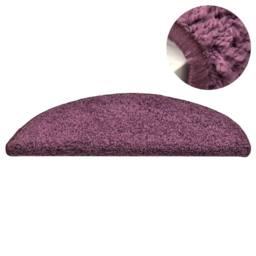 Berkfield Home Carpet Stair Treads 15 pcs Dark Purple 56x17x3 cm - Size: Medium - thumbnail 4