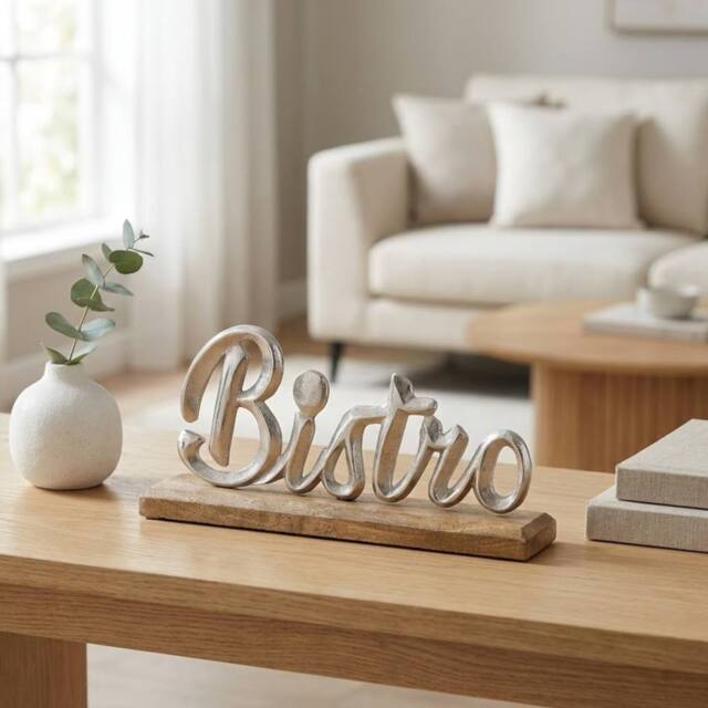 Garden Greatness Wooden Base Bistro Decoration - Size: 1 Pack - image 1
