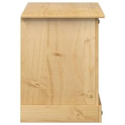 Berkfield Home TV Cabinet Corona 100x45x58 cm Solid Wood Pine in Light Tan - Size: 100 x 45 x 58 cm - thumbnail 5