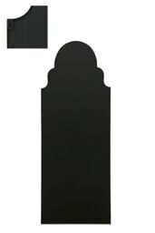 "MirrorOutlet Black Framed Arched Leaner/Wall Garden Mirror 71"" x 28"" (180x70CM) - Size: 1 Pack" - thumbnail 5