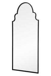 "MirrorOutlet Black Framed Arched Leaner/Wall Garden Mirror 71"" x 28"" (180x70CM) - Size: 1 Pack" - thumbnail 4