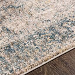 Livabliss Mirabel-Vintage Brown Blue Traditional Boho Fringe Living Dining Rug in Beige - Size: 200 cm x 290 cm - thumbnail 3