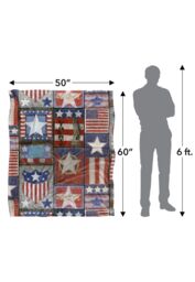 JQ Licensing Jl Patriotic Pattern Silky Touch Super Soft Throw Blanket 152 X 127 cm in White - thumbnail 5