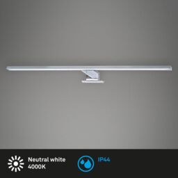 BRILONER Chrome 8W LED Mirror Light in Silver - thumbnail 3