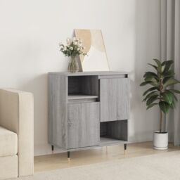 Berkfield Home Sideboard Grey Sonoma 60x35x70 cm Engineered Wood - Size: 60 x 35 x 70 cm - thumbnail 1