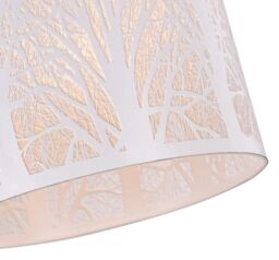 Happy Homewares Unique & Beautiful Metal Forest Design Ceiling Pendant Shade in White - thumbnail 3