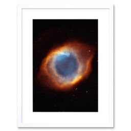 Artery8 Wall Art Print Hubble Space Astronomy Eye Of God Coil Shaped Helix Nebula An Iridescent Gas Tunnel Pointing At Earth Viewed As A Red Blue - thumbnail 1