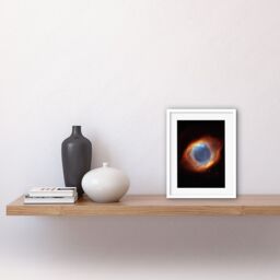 Artery8 Wall Art Print Hubble Space Astronomy Eye Of God Coil Shaped Helix Nebula An Iridescent Gas Tunnel Pointing At Earth Viewed As A Red Blue - thumbnail 2