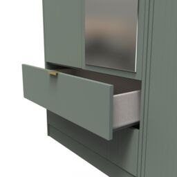 Ready Assembled 2 U Denver Triple Mirror Wardrobe with 2 Drawers (Ready Assembled) in Pale Green - thumbnail 7