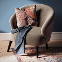 Kukoon Beige Terracotta Persian Style Washable Cotton Cushion - Size: 50 cm x 50 cm