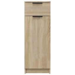 Berkfield Home Bathroom Cabinet Sonoma Oak 32x34x90 cm Engineered Wood in Brown - Size: 32 x 34 x 90 cm - thumbnail 6
