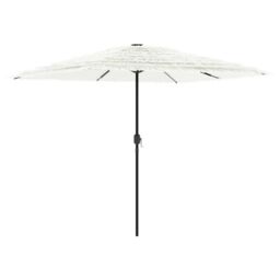 Berkfield Home Garden Parasol with Steel Pole White 248x248x248 cm - Size: 248 x 248 x 248 cm - thumbnail 5