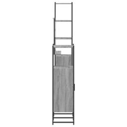 Berkfield Home 4 Piece Bathroom Cabinet Set Grey Sonoma Engineered Wood - thumbnail 7