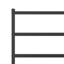 Berkfield Home Metal Bed Frame without Mattress with Footboard¬†Black 90x190cm in Black - Size: 90x190 cm - thumbnail 8