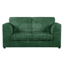 Furnishings For Less UK Luxor Jumbo Cord 3 + 2 Fabric Sofa Suite - Fullback in Green - thumbnail 3