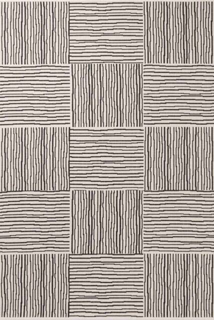 THE RUGS Ted Baker Nightingale Reversible Checkered Rug Indoor Outdoor in Black - Size: 160 cm x 230 cm - image 1