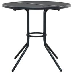 Berkfield Home Stackable Garden Chair Set 5 pcs Anthracite Powder-coated Steel in Black - thumbnail 5