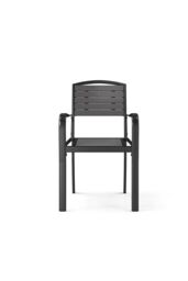 Garden Sanctuary Grey Outdoor Garden Dining Armchairs Set of 4 - thumbnail 4