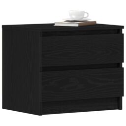 Berkfield Home Nightstands 2 pack Black Oak 50x40x43.5 cm Made from Engineered Wood - thumbnail 3