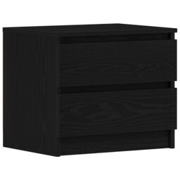 Berkfield Home Nightstands 2 pack Black Oak 50x40x43.5 cm Made from Engineered Wood - thumbnail 2