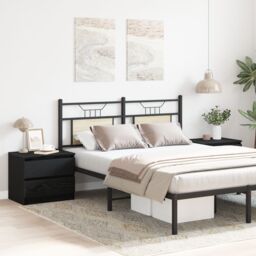 Berkfield Home Nightstands 2 pack Black Oak 50x40x43.5 cm Made from Engineered Wood - thumbnail 4