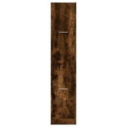 Berkfield Home Elegant Apothecary Cabinet Smoked Oak 30x41x144.5 cm Engineered Wood in Brown - thumbnail 5