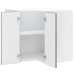 Berkfield Home Kitchen Wall Corner Cabinet Lucca Smoked Oak Engineered Wood in Brown - thumbnail 5